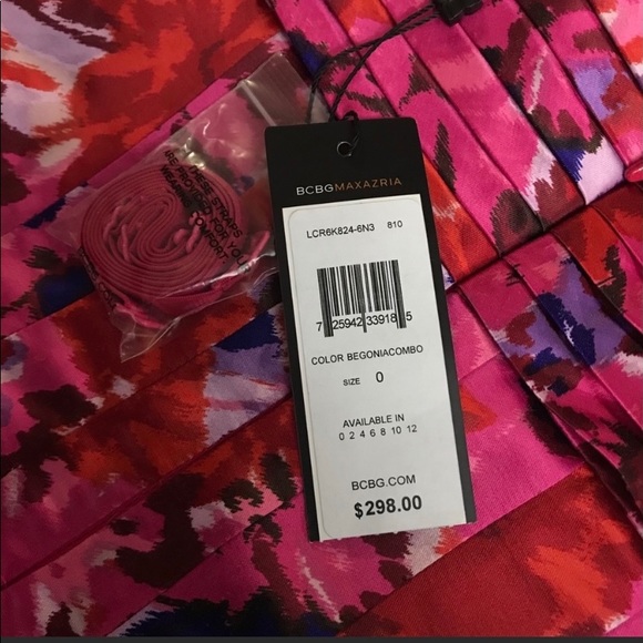 NWT BCBGMAXZRIA BEGONIA COMBO PINK SATEEN Sz 2 - Picture 14 of 16